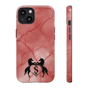 Pink Marble Phone Case For iPhone and Samsung Custom Unicorn Monogram - Picture 1 of 114