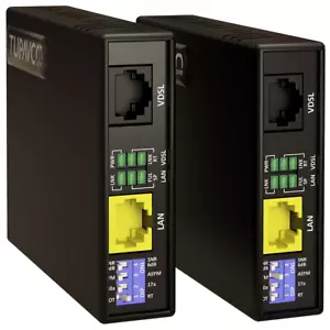 Ethernet Extender Kit - 2pc Pair TEX-100 - Range up to 1 Mile over Phone Copper - Picture 1 of 12
