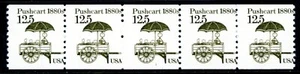 USA 1985 Transportation 12.5¢ Scott #2133 Plate Number #1 Strip of 5 MNH L659 - Bild 1 von 6