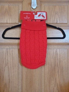 New Wondershop Pet Red Sweater Size Extra Small XS For Dogs Up to 10 Pounds Red - Picture 1 of 9