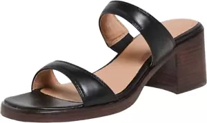 Madewell Ora Double-Strap Mules / Sandals - NEW Womens 8 Black - #46578-OF - Picture 1 of 1