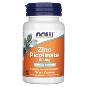 NOW FOODS Zink Picolinat / Zinc Picolinate 50 mg 60 Kapseln - Bild 1 von 5