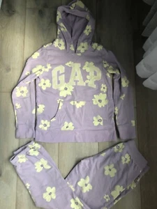 Gap kids girl sweatshirt and sweatpants outfit size Large (10) Lavender EUC - Picture 1 of 3