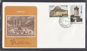 GREECE 1978 FIRST DAY COVER EUROPA 78 PLUS CARD ARCHITECTURE - Picture 1 of 2