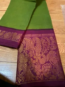 Sari in cotone con telaio a mano Madurai - Foto 1 di 51