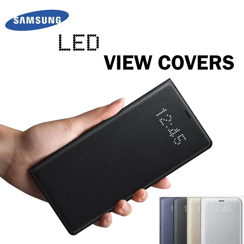 Official Samsung LED View Covers for Galaxy S7 S9 S10 S10+ Note10 5G Wallet Case - Image 1 of 1
