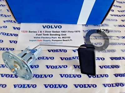 Unidade de envio de tanque de combustível Volvo 122S 2 e 4 DR. Sedan 57-thru-70 - Nova reprodução - Imagem 1 de 3