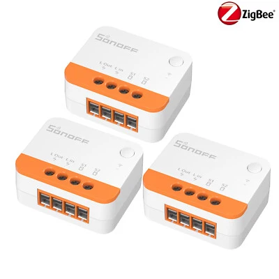 SONOFF ZBMINI-L2 Zigbee Smart Switch 3-pack Works with Amazon Alexa/Google Home