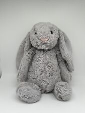 Jellycat London Woodland Bashful Bunny Soft Plush Floppy 12” Plush Gray Rabbit