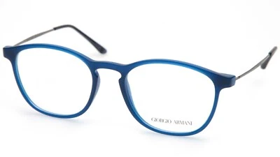 New GIORGIO ARMANI AR7141 5588 Blue EYEGLASSES FRAME 52-19-145mm B43mm Italy - Image 1 of 4