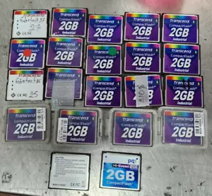21x Transcend TS2GCF45I 2GB CF Industrial grade CompactFlash Cards - Picture 1 of 6