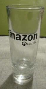 Amazon Lab 126 Logo Tall Shot Glass #2 shooter/double/tall shot glass VGUC - Picture 1 of 5