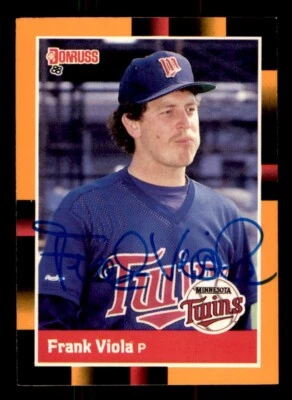 1988 Donruss Baseball’s Best #214 Frank Viola Signed Autograph (No COA) - Image 1 of 2