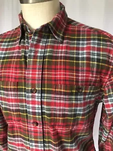 Camicia di flanella PENDLETON da uomo cotone a quadri rossi, piccola - Foto 1 di 8