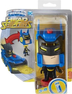 DC Super Friends Imaginext Head Shifters Batman Figure & Batmobile - Picture 1 of 4