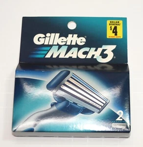 Cartuchos de hoja de afeitar Gillette MACH3 2003 nuevo en stock * Paquete de 2 - Imagen 1 de 2