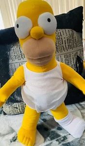 2003 THE SIMPSONS HOMER IN UNDERWEAR PROTOTYPE FACTORY SAMPLE  19" PLUSH OOAK - Picture 1 of 4