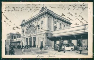 Livorno Città Stazione Corriera cartolina WX1606 - Foto 1 di 2
