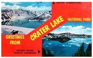 UVPC Vintage Sammler Postkarte Crater Lake Nationalpark - Bild 1 von 2