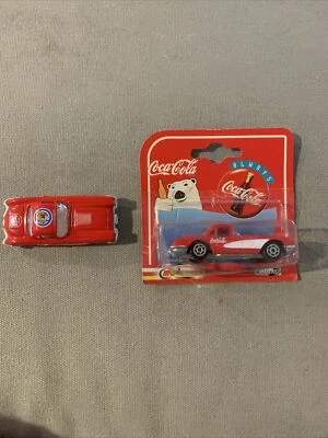1997 Majorette 1958 Chevrolet Corvette Coca Cola 200 Series Collectible Lot Of 2 - Image 1 of 4