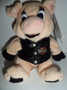 Nuevo con etiquetas Harley Davidson Harley Hog Pig Peluche EE. UU. 1997 Rachet G86002 6" Alto - Imagen 1 de 5