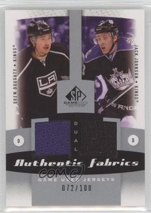 2010 SP Game Used Edition Dual Authentic Fabrics /100 Drew Doughty Jack Johnson
