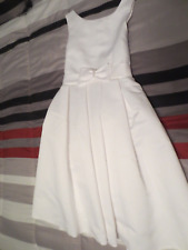 Girl’s Formal White dress size 7- First Communion or Flower Girl Pre-Owned