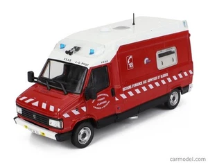 MODELLINO FURGONE STATICO HACHETTE PEUGEOT J5 MAXUM VIGILI DEL FUOCO 1982 1:43 - Foto 1 di 3