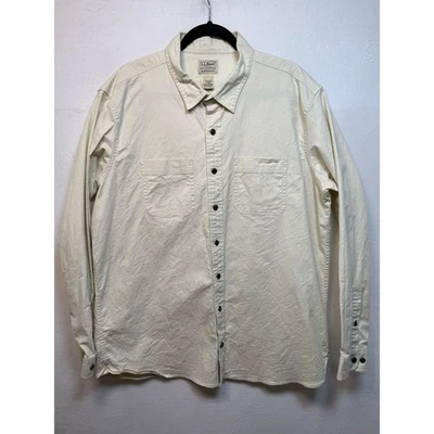 L.L. Bean мужской хлопок холст рубашка на пуговицах - большой высокий - Изображение 1 из 4