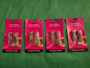Precision Crafted Fashion Nail Clippers Set of 2 New Gift Beauty Pedicure Care - Picture 1 of 6