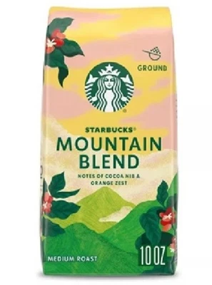 Starbucks MOUNTAIN BLEND café molido medio ligero tostado Keurig 10 OZ 1 bolsa Foto 1 de 4