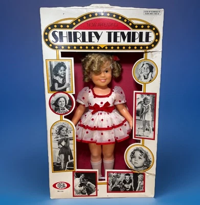 Vtg Shirley Temple 16” Doll By IDEAL Toy Red Polka Dot Dress 1973 Box Is Torn - Image 1 of 4