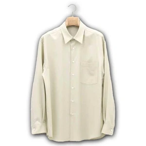 AURALEE superleichtes Wollhemd hellkhaki Größe 4 Relaxed Fit AW23 KOSTENLOSER VERSAND - Bild 1 von 10
