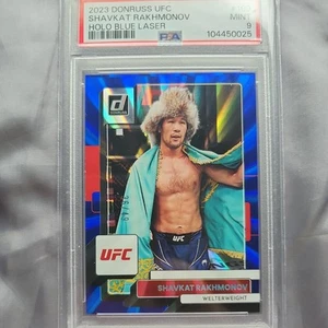 2023 Donruss UFC - Holo Blue Laser #109 Shavkat Rakhmonov /49 - PSA 9 - Picture 1 of 3
