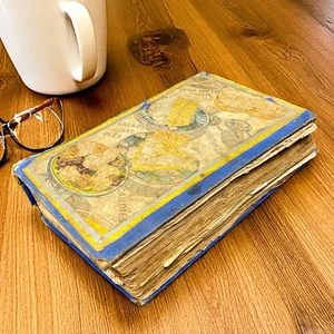 Vintage 1933 Kitchen Scrap Book Repurposed Hardcover Handmade Folk Art Minnesota - Picture 1 of 11