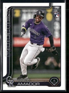2025 Topps #191 Adael Amador Colorado Rockies Rookie - Picture 1 of 2