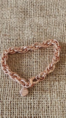 Dyadema Italia Bronce Con Superposición Oro Rosa 7.5" Ancho 8.8mm Buen Estado  Foto 1 de 4
