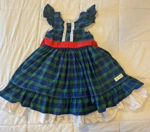 Nelly Madison Size 7-8 Boutique Girls Dress Alexandra Plaid - Picture 1 of 9
