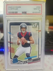 2023 Panini Donruss #339 CJ Stroud RC Rated Rookie PSA 10 - Picture 1 of 2