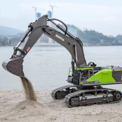 2.4G Remote Control 22CH 1/14 HUINA 593 Toys RC Excavator Car Gift W/ Battery - Image 1 of 4