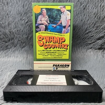Swamp Country VHS 1985 Paragon Video White Star Action Exploitation Drive-In - Image 1 of 4