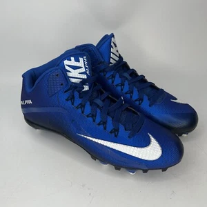 Nike Alpha football cleats Blue Mens size 10 NWOB 705409-410 - Picture 1 of 9
