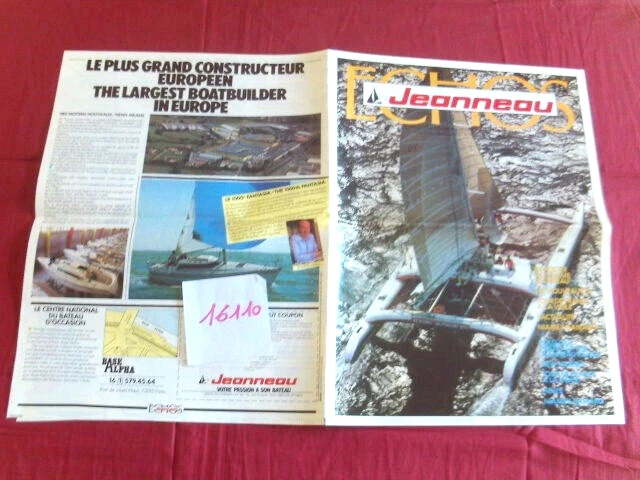 16110 / Jeanneau / großes Faltblatt Herstellermagazin Januar 1985 - Bild 1 von 1
