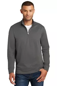 Port & Company Men's Performance Fleece 1/4-Zip Pullover Sweatshirt - Picture 1 of 7