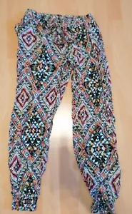 Sommerhose Damen, luftige Hose, bunt gemustert, Gr. M - Bild 1 von 3