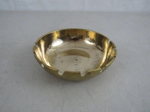 Vintage MCM Solid brass Ashtray 5 1/8" Diameter - Picture 1 of 10
