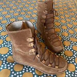 Timberland Reykir Ghillie UK 6 69319 Botas Forradas Talla 8W Marrón Gamuza Con Cordones - Imagen 1 de 6