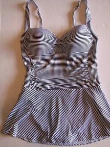 Bond Eye  Twist Front Swim Dress Suit Nip Tuck 12 Modest Swimsuit - Picture 1 of 5