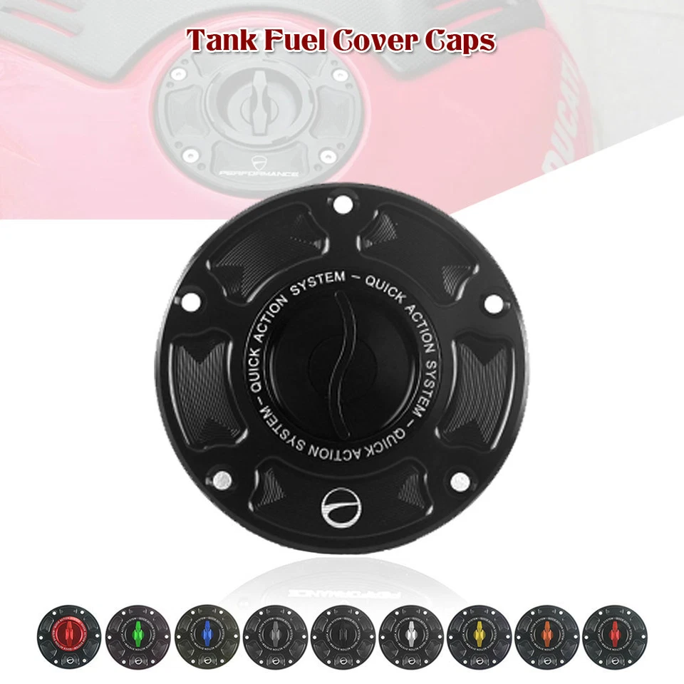 S Quick Release Tank Gas Fuel Cover Cap for DUCATI 1199 1299 959 899 PANIGALE — 第 1/4 张图片