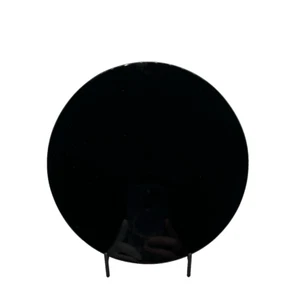 Black Obsidian Mirror 7.75”, XL Polished Black Obsidian Plate and Scrying Mirror - Picture 1 of 6